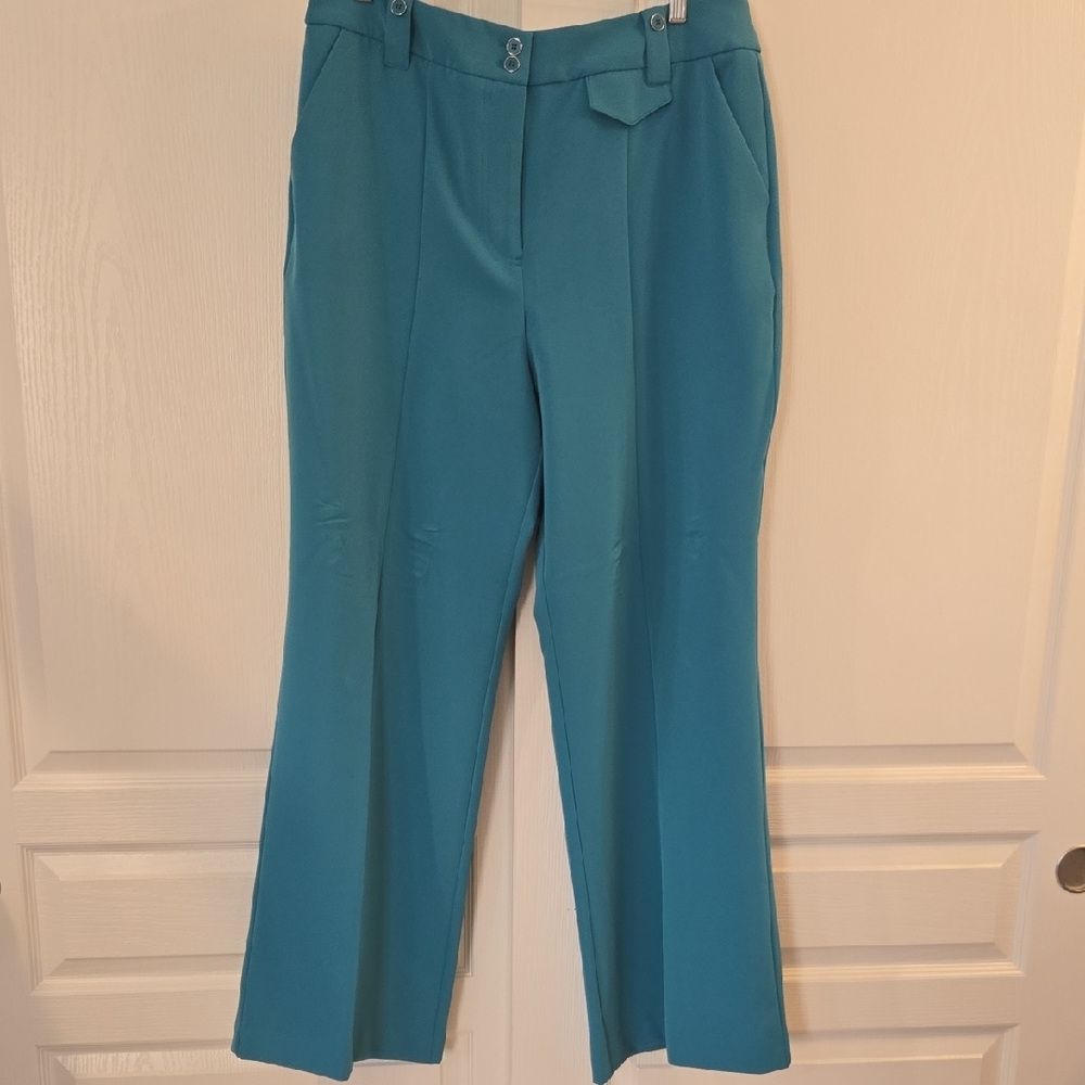 New York & Company Blue Wide Leg Pants